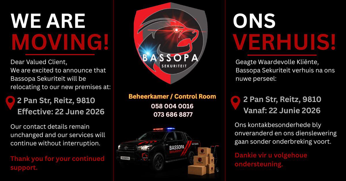 Bassopa Sekuriteit Reitz
